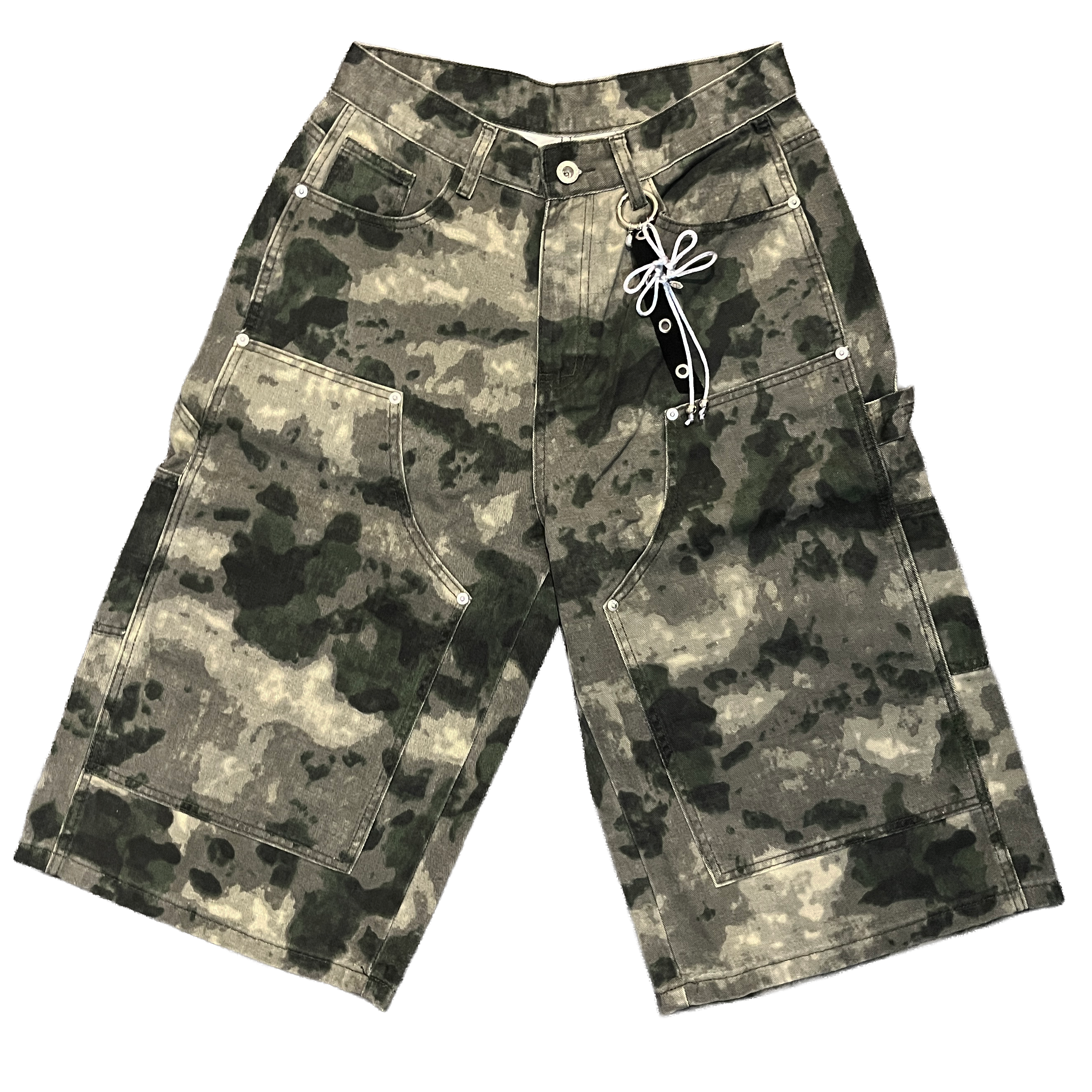 Baggy Capris with Handmade Keychain