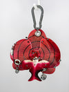 Handmade Orchid Keychain - SPIRAL RED